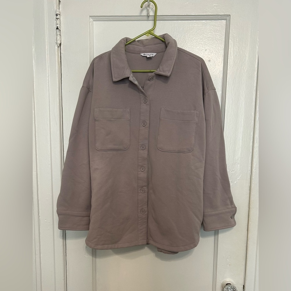 Athleta Retroplush Shirt Jacket XL